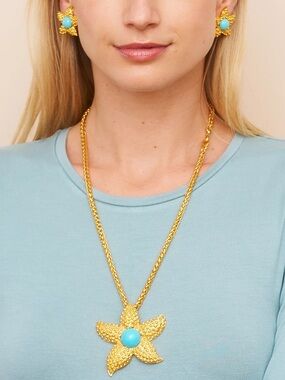 🏝️Kenneth Jay Lane Starfish Necklace!🏝️
